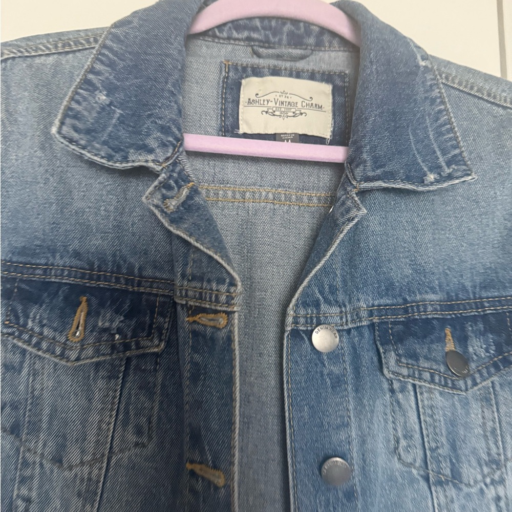 Ashley Stewart Blue Jean Jacket
